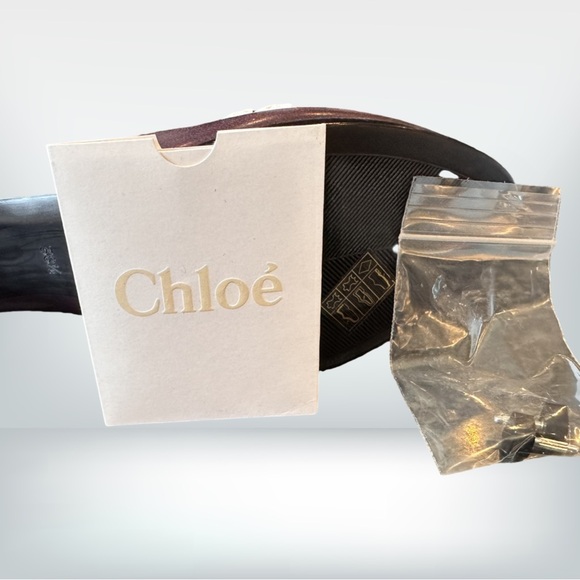 Cloe Mirto Deer Dark Purple Ankle Boots NI B 38 1/2 - Picture 10 of 10